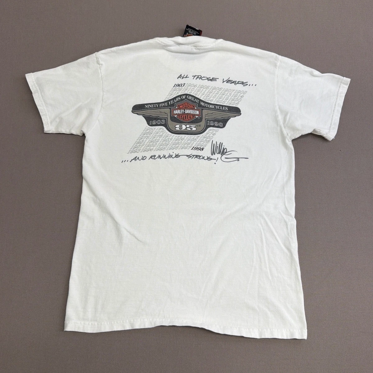25+ Harley-Davidson White Vintage T-Shirts for Men for sale