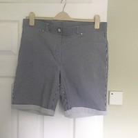 Navy / White Shorts  From Roman  Size 18 New No Posting After 20th June
