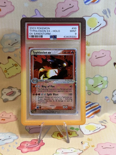 Pokemon Typhlosion ex 99/100 Ultra Rare EX Sandstorm - PSA 9