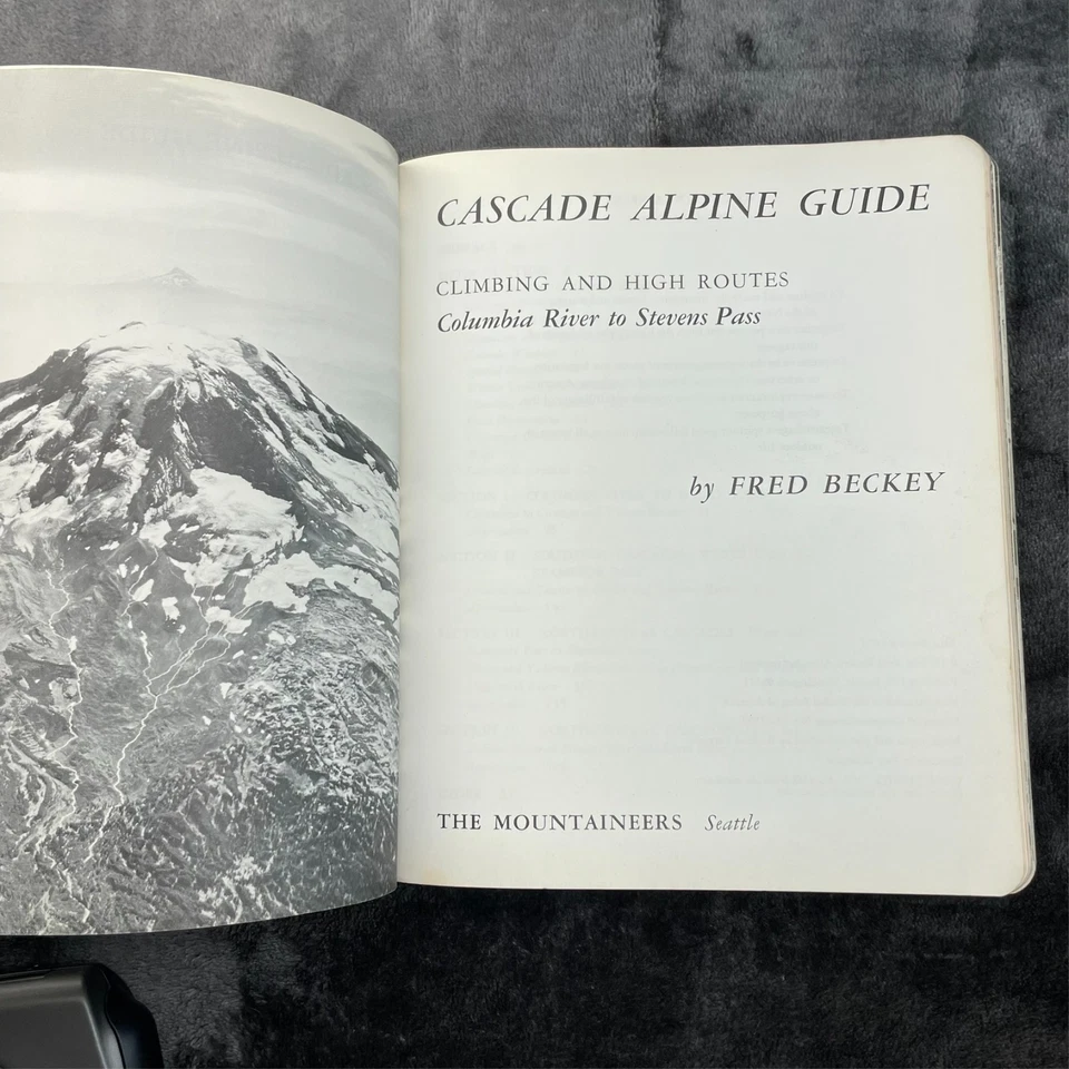 Cascade Alpine Guide Climbing and High Routes Fred Beckey 1st Ed 1973 Lot of 2 - Image 4 of 4