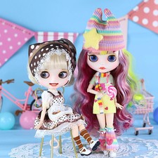 New Doll BJD Joint Body White Skin Girl Set 1/6 Toy 30cm Girl Gift