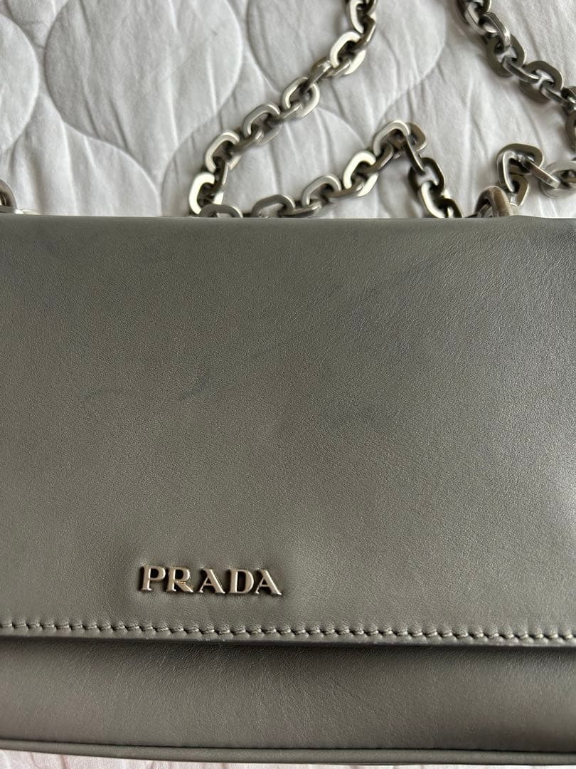 PRADA Gray Chain Bag From Japan — image 15