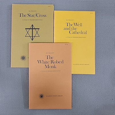 Lot Of 3 IRA PROGOFF Meditation Process And Practice Books PB 1972