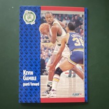 Fleer 1991-92 Base Set Kevin Gamble #11 Boston Celtics Basketball NBA Card