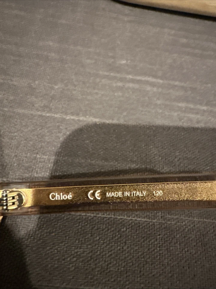 Chloe by Chloe Woman’s Sunglasses Made In Italy Gold Frame (W/Case) - Image 3 of 4