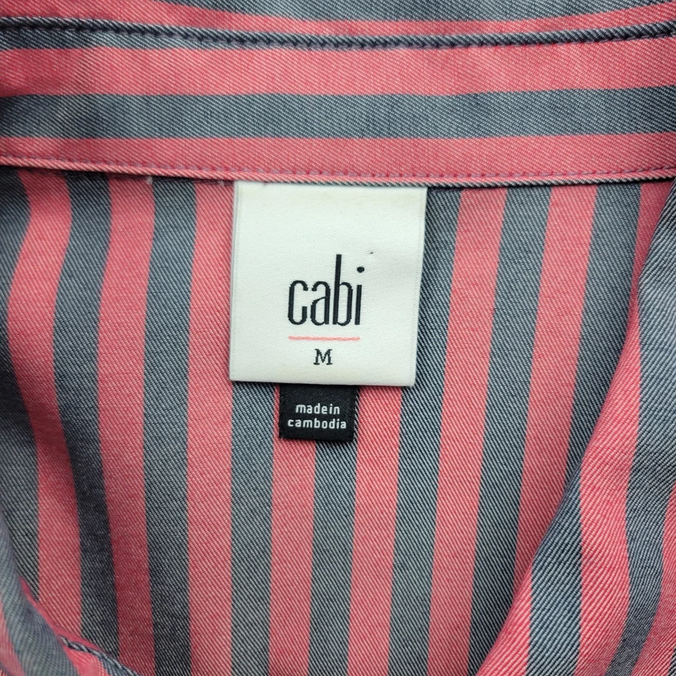 Cabi Mujer Regata Chaqueta Talla Mediana Camisa Rayas Abotonada  Foto 2 de 4