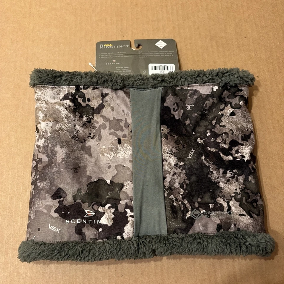 Polaina de cuello Cabela’s INSTINCT VSX camuflada cortavientos talla 1 se adapta a la mayoría con etiquetas Foto 2 de 3