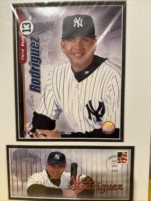 New York NY Yankees Alex Rodriguez USPS Matted Art New Sealed