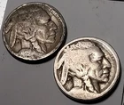 🐒 2x BUFFALO Nickels 5¢ Free Ship