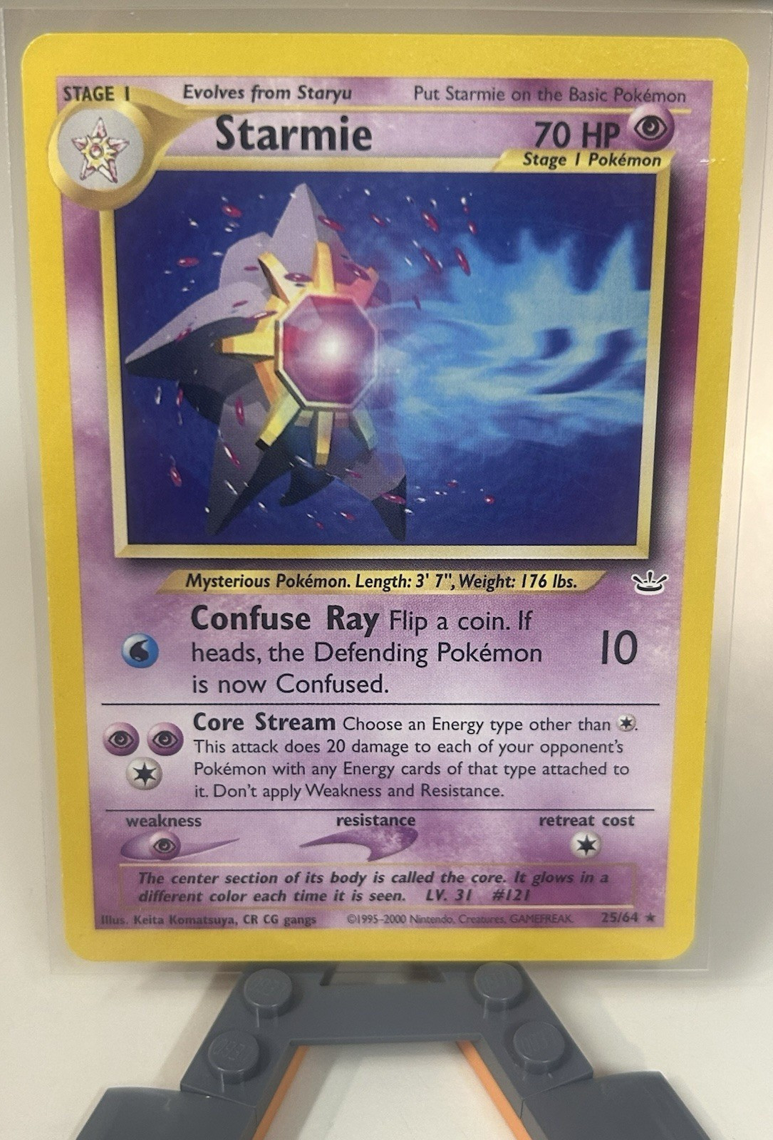 Nintendo Starmie 25/64 Neo Revelation Rare Regular Unlimited English 70HP 2000