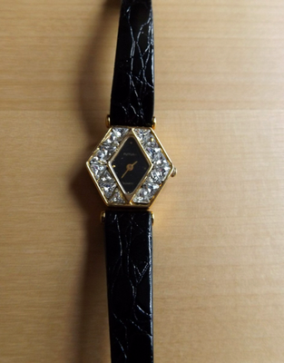 #ad #ad Futura Fashion Crystals ladies quartz Watch #7758 Genuine Leather Band $19.95