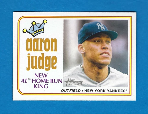 2023 TOPPS HERITAGE AARON JUDGE BASEBALL CARD # 1 NM-MT