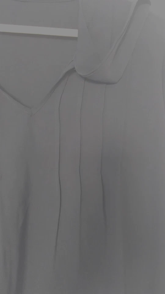 Shein Damen Bluse Tunika Hemd Langarm Schwarz V- Ausschnitt Gr. XL - Bild 4 von 4