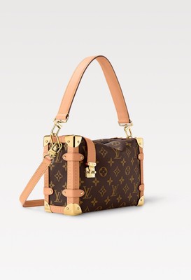 NEW Louis Vuitton Trunk Side Trunk MM Monogram Canvas Bag