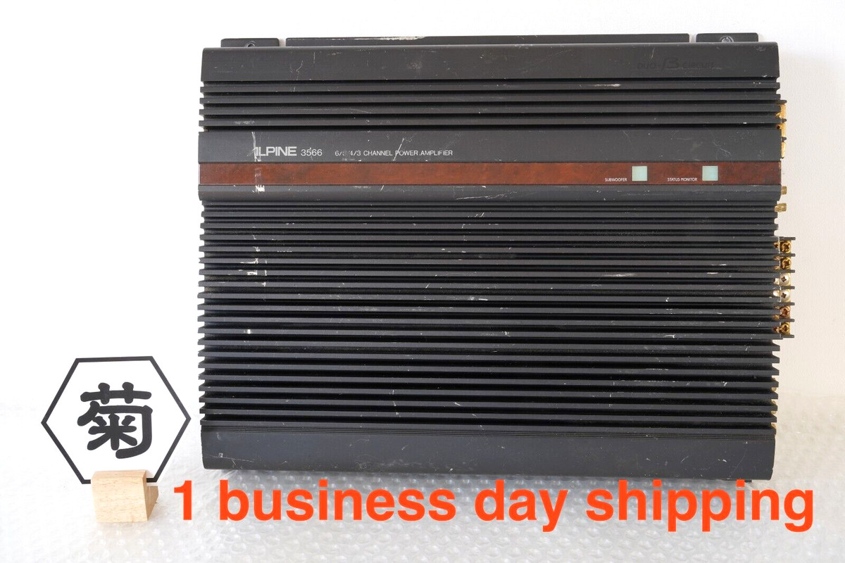 ALPINE 3566 6chアンプ