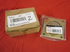 Baldwin 0397.060 Satin Brass Durable 3.5" x 3.5" Flush Cup Handle & Ring Pull