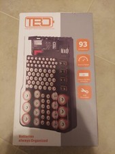 The Battery Organizer and Tester with Cover, Battery Storage Organizer and Ca...