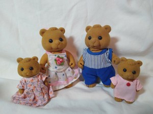 calico critters brown bear family