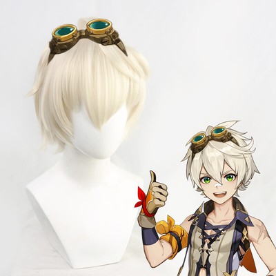Genshin Impact Bennett Cosplay Wig Heat Resistant Fiber Styled Costume Wig Ebay