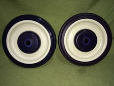 2 Replacement Shopping Cart Wheel - 5" x 1-1/4" Polyurethane Wheel Only