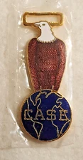 Vintage Case Eagle Logotype Advertising Watch Fob. 