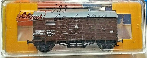 Liliput 25410 H0 ged. Güterwagen ÖBB Glms-v 1353176-7 KK OVP  | Zustand: Gebraucht