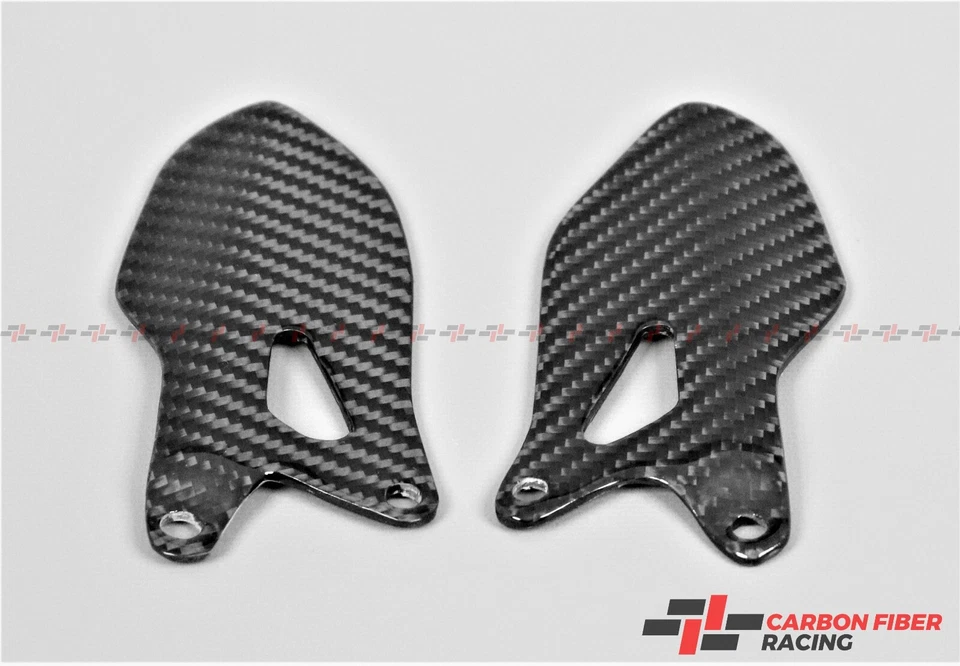 Placas de talón Ducati Monster 696, 796, 1100, 1100 EVO - 100 % fibra de carbono Foto 2 de 3