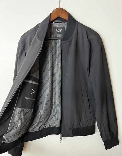 #324 Hugo Boss Men's Hanry Bomber Jacket Size 40 R RETAIL $595 - Picture 3 of 10
