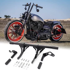 Front&Rear Engine Guard Crash Bar For Harley Softail Street Bob FXBB 2018-2024