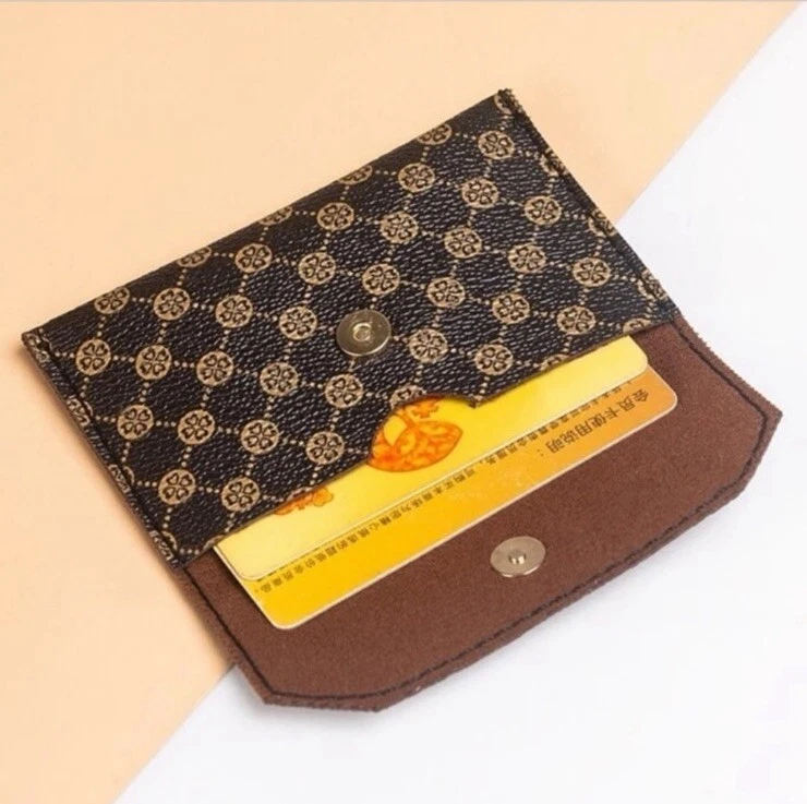 Envelope Wallet with Classy Brown-and-Ochra Pattern - Image 4 of 4