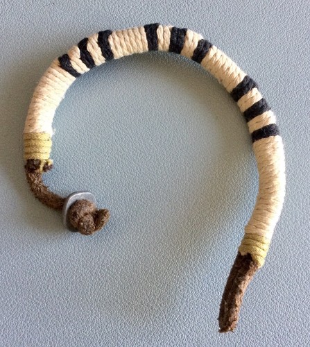 Bracciale Artigianale Cuoio Corda E Alluminio - Foto 2 di 3