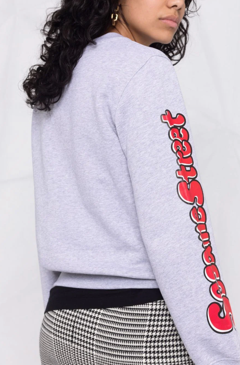 Moschino セサミストリトロコフリントショツ 03786027 1555 Moschino - Moschino Sesame Street© printed sweatshorts black