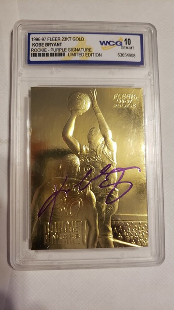 fleer 23kt gold card