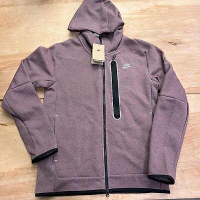 NEW Nike Sportswear TECH FLEECE Revival Hoodie Small Red Wine Purple DD4688-646