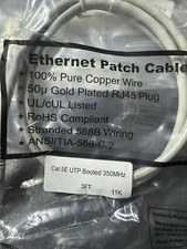 Cat5 CAT5e Rj45 Patch Cable Black Ethernet Lan Modem Ethernet LAN Network PC Lot
