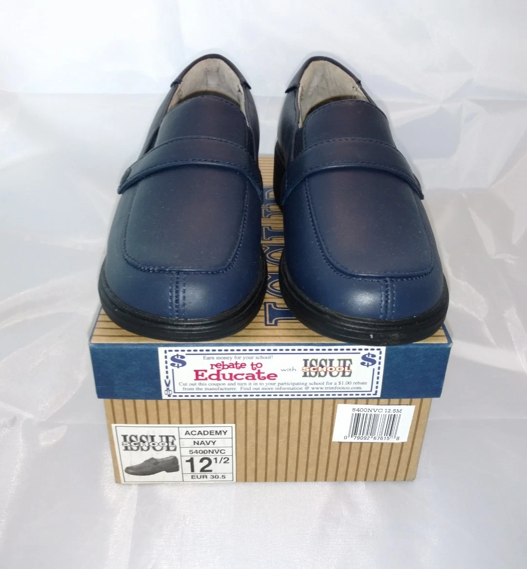 School Issue Academy Navy Loafers Uniform Shoe BRAND NEW sz 12 1 2 5400