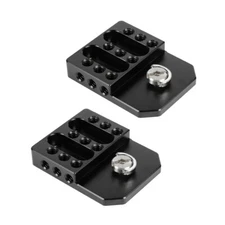2x Versatile Top/Bottom Plate with 1/4"-20 Screw for On-camera Monitor Cage Rig