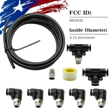 PUSH LOCK Vacuum Fitting Kit Turbo Wastegate & Solenoid for Turbo Vehicles USA