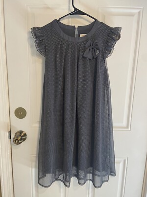 Renoma Paris Grey See Through Dress 12/14 | eBay