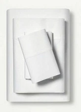 Made by Design White Easy Care Twin XL Bed Sheet Set 3 pc Cotton Poly Blend NEW!