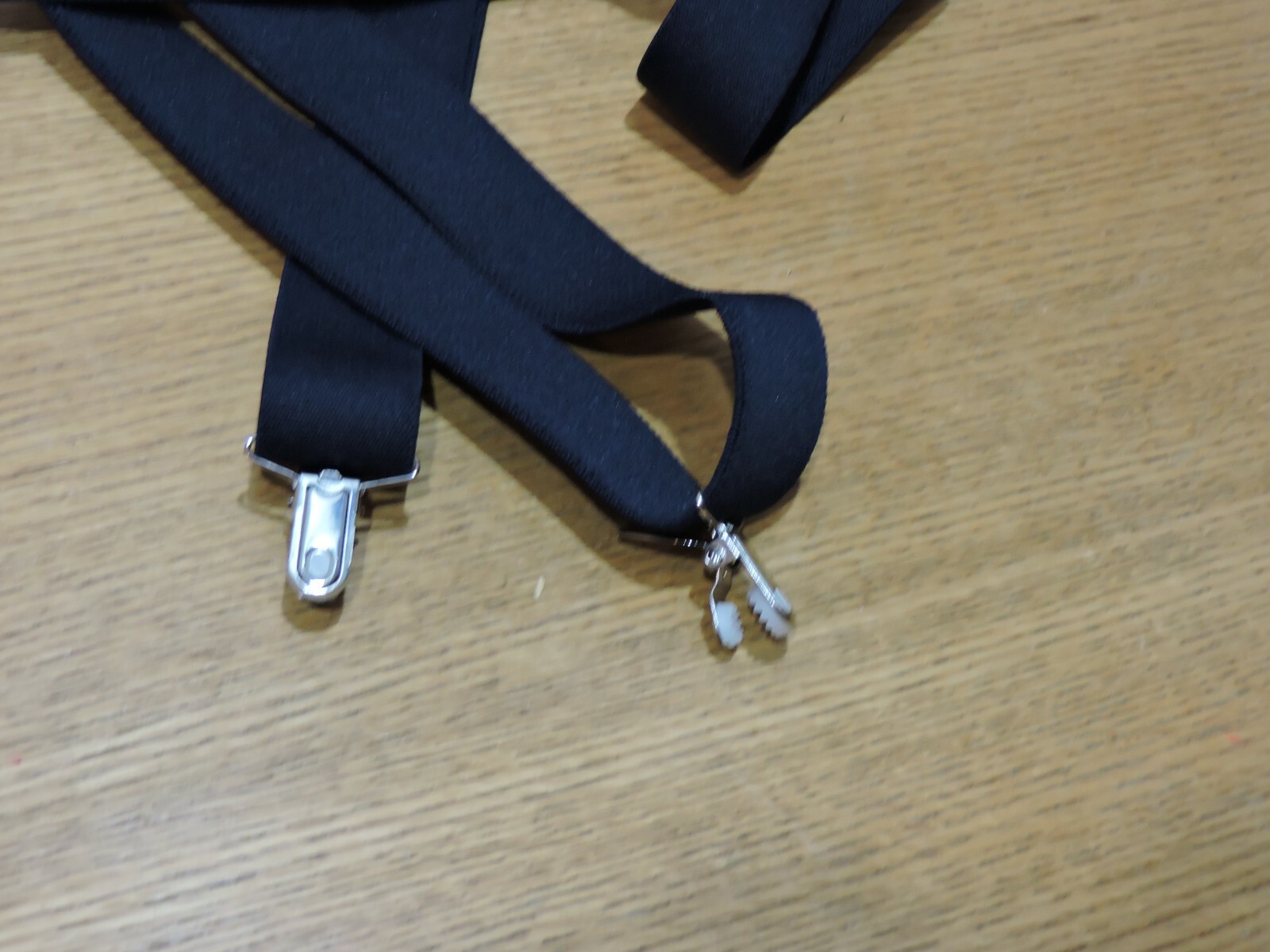 UNBRANDED Navy Solid Stretch Adjustable Suspenders - image 2