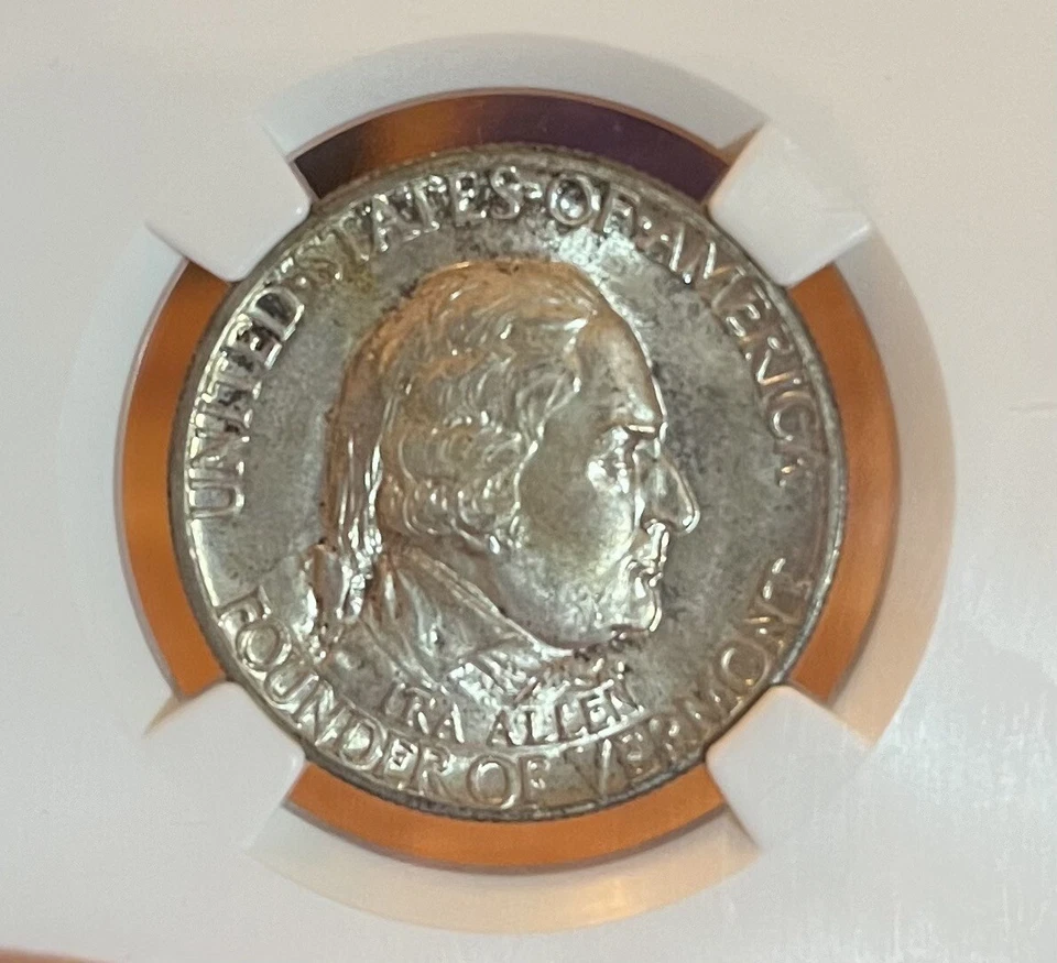 1927 NGC MS64 Vermont Commemorative Half Dollar - Image 3 of 4