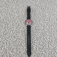 Marvel Watch SPMAQ512 Licensed By MZB Black Band Spiderman Face