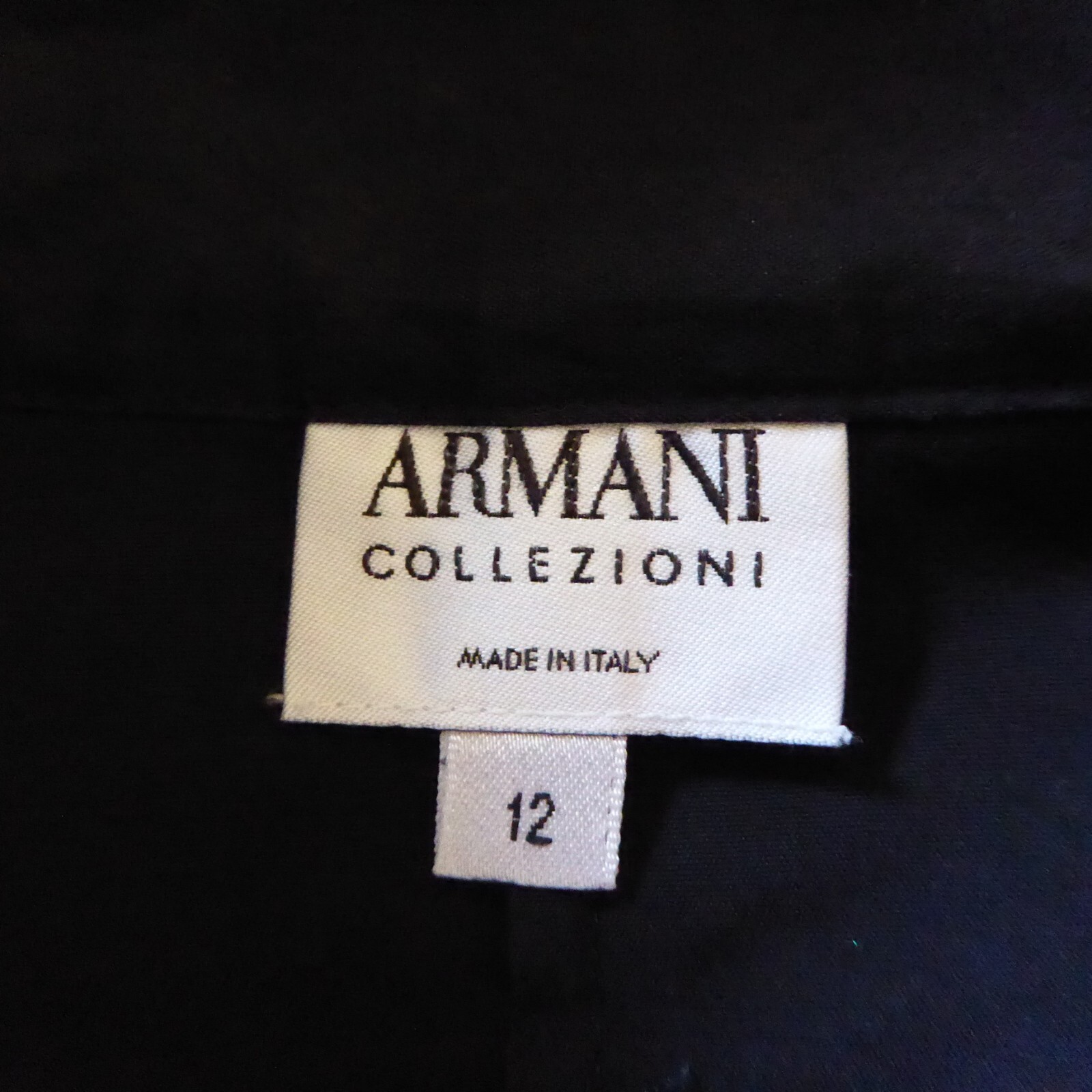 Armani Collezioni Black Button Up Basic Long Slee… - image 11