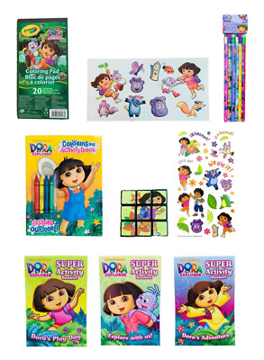 Dora the Explorer Activity Gift Set ~ Dora's Adventure (7 Items, 1
