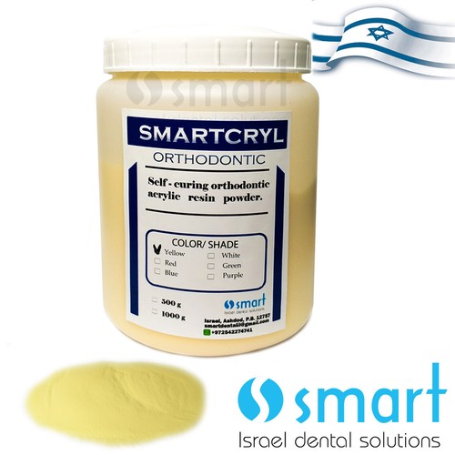Dental lab Acrylic Powder 500 gr Smartcryl orthodontic resin self