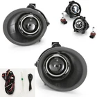 For 2014 2015 Chevy Camaro 3.6L V6 Clear Projector Fog Light Kit w/ Bezel Switch