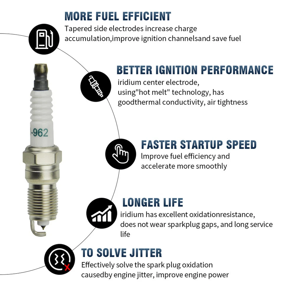 Ignition Coil+6 Spark plug+6 Wire FD498 For Ford F150 E150 Taurus Mazda Mercury - Image 4 of 4