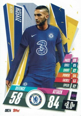 Topps Match Attax Champions League Karte 20/21 Nr. CHE14 Hakim Ziyech