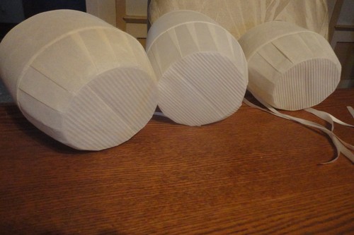 Lot of 3: White Amish child/Womans Bonnet from Amish Farmhouse Authentic - Picture 2 of 2